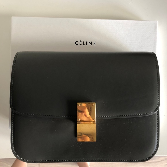 Celine Bags Celine Medium Classic Box Dark Gray Poshmark